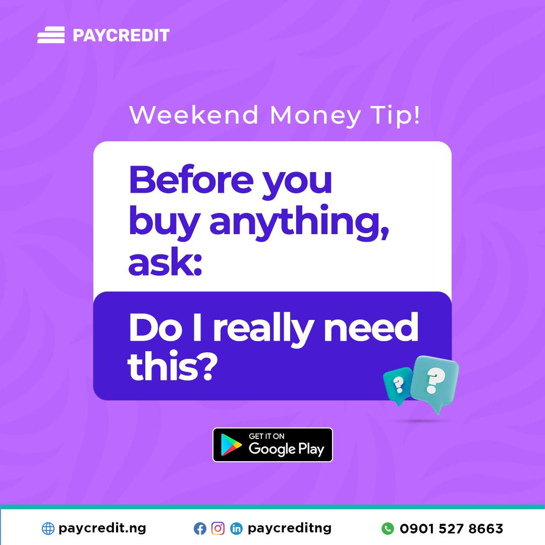 Weekend Money Tip! 💡 Do You Really Need That?